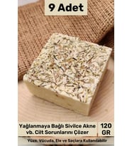 #sabun %100 Doğal Güzel Kokulu El Yüz Saç Cilt Vücut Orijinal Biberiye Sabunu 120g - 9 Adet