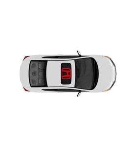 Honda İçin Uyumlu Aksesuar Sunroof Oto Sticker Kırmızı