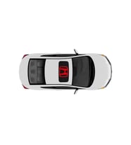 Honda İçin Uyumlu Aksesuar Sunroof Oto Sticker Kırmızı