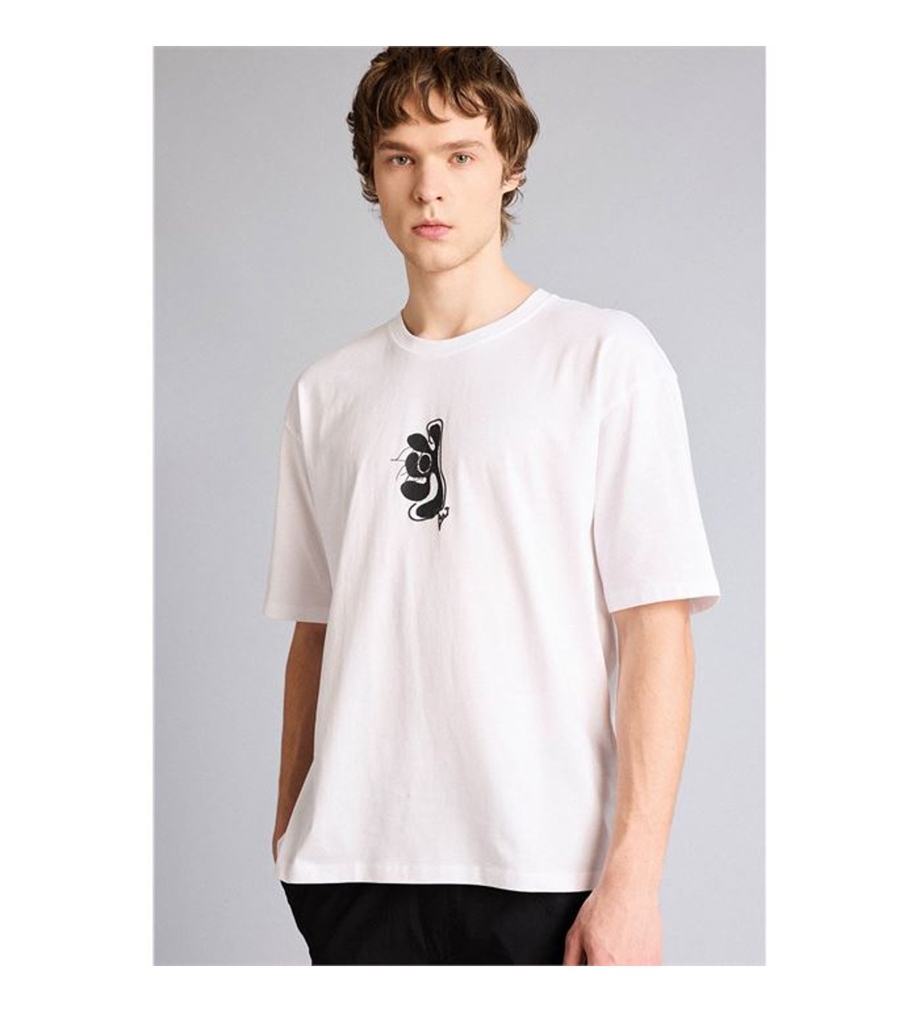 Defacto Boxy Fit Baskılı Beyaz Erkek T-Shirt G3220AX/WT34