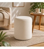 Silindir Puf Modern Kumaş Puf Koltuk, Oturma Pufu, Dekoratif Salon ve Yatak Odası Pufu