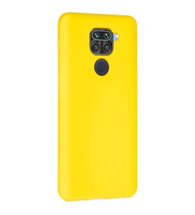 Redmi Note 9 ile Uyumlu Cappy Silikon Kılıf Sarı