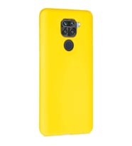 Redmi Note 9 ile Uyumlu Cappy Silikon Kılıf Sarı