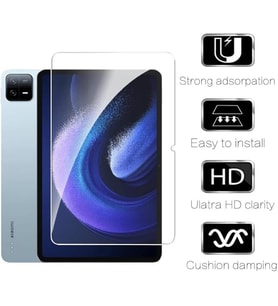 Lexroo Xiaomi Pad 6 11 İnç İle Uyumlu Ekran Koruyucu 9h Temperli Kırılmaz Esnek Nano Cam