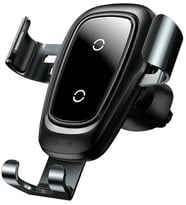 Baseus 10W V Tipi Airvent Havalandırma Girişli Kablosuz Şarjlı Telefon Tutucu, K