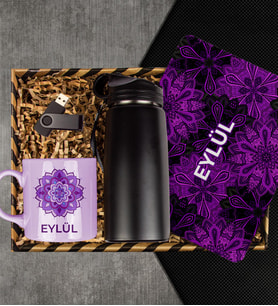 eJOYA Kişiye Özel Kupa & Mousepad & Matara & Usb Bellek Hediye Kutusu 113073