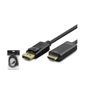 Hadron HDX7797 Kablo Display To HDMI 3 mt 4K (Siyah)