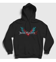Presmono Unisex Siyah Logo Dante Devil My Cry Kapüşonlu Sweatshirt 532917tt
