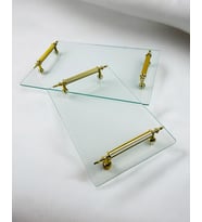 Thalassa Dekoratif Söz Nişan Tepsisi (Gold)