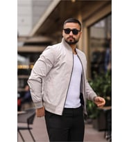Erkek Süet Kolej Ceket (Krem)