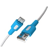 Coral USB A-C Hızlı Şarj Kablosu (Beyaz + Beyaz/Mavi Uç) (150 CM)