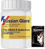 Süper Playboy Rusian Glare Nano 50 Ml Rus Merhemi Tüy Dökücü Azaltıcı + Yanında Jel
