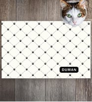 Monnhein Pet Mat – Kişiselleştirilebilir Kaymaz Mama Altlığı, 50x35 cm
