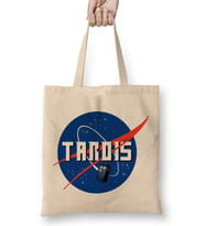 Doctor Who Tardis Nasa Logo Bez Çanta Uzun Saplı