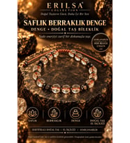 Sertifikalı Saflık Berraklık Denge Odaklanma Doğal Taş Bileklik - Kahverengi Termal Kuvars