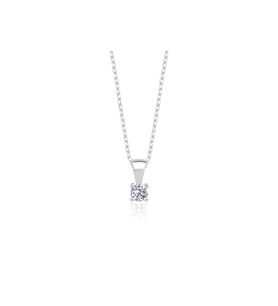 Vog 0.20 Karat Effective Diamond Işıltılı Dokunuş Tektaş 925 Ayar Gümüş Kolye