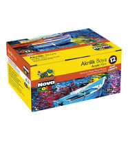 Nova Color Akrilik Boya 12 Renk x 30 ml. Şişe 