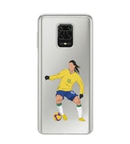 Xiaomi Redmi Note 9S - Redmi Note 9 PRO Uyumlu Ronaldinho Tasarımlı Şeffaf Telefon Kılıfı