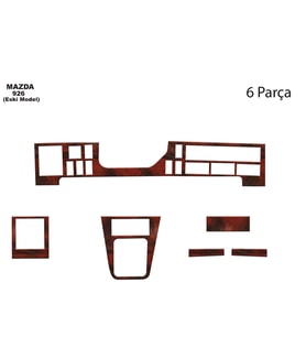 Meriç® Mazda 926 Ön Torpido Kaplama Maun 6 Parça 1994-1999 (Maun)