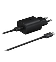 Samsung Note 10-S10-A70-A80-A90 25W Şarj Cihazı Aleti (Siyah)