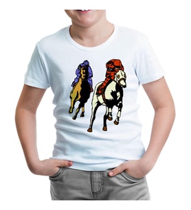At 9 Beyaz Çocuk Tshirt