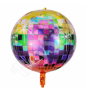 Renkli Disko Topu Folyo Balon