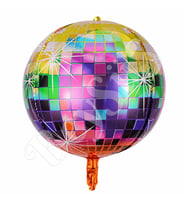 Renkli Disko Topu Folyo Balon