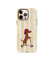 iPhone 12 Pro Max Vorian Çift Katmanlı Kılıf Dachshund Riviera