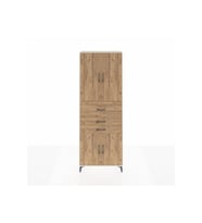 Arges Dolap 4 Raflı 3 Çekmeceli 4 Kapaklı 88x30x243 Aytaşı-Çam
