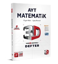 3D Yayınları AYT Matematik Defter Video Destekli