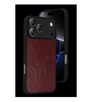 İphone 17 Pro Max Aras Deri Kapak - Bordo