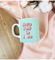 Let's Fall In Love Tasarımlı Kupa Bardak