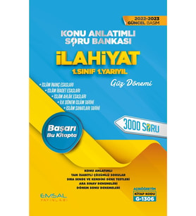 Emsal Yayınları Aöf Ilahiyat 1.sınıf 1.yarıyıl Konu Anlatımlı Soru Bankası Güncel Baskı (Çok Renkli)