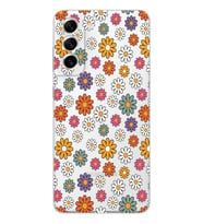 Samsung Galaxy S21 FE Uyumlu Çiçek Desenli Şeffaf Telefon Kılıfı