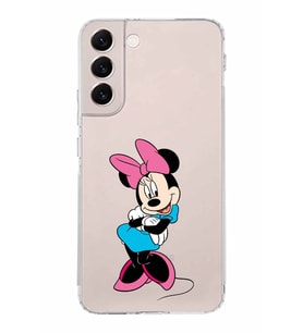Samsung Galaxy S22 Plus  Kamera Korumalı Kapak Minnie Mouse Tasarımlı  Şeffaf Kılıf