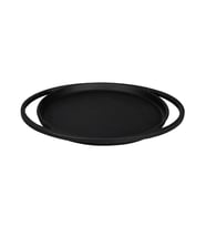 Lava Döküm Yuvarlak Pizza Krep Pankek Tavası Döküm Demir Yekpare Çift Kulplu Çap(Ø)20cm.