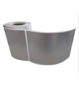 300'lü Sarım Tekli Silver Mat Barkod Etiketi 100 x 100