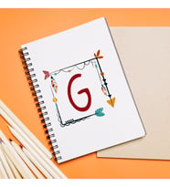 Baş Harf Tasarımlı Defter Kişiye Özel