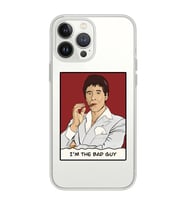 Iphone 12 Pro Uyumlu Scarface Tony Montana Tasarımlı Şeffaf Telefon Kılıfı