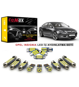 Opel insignia LED İç Aydınlatma Ampul Seti FEMEX Parlak Beyaz
