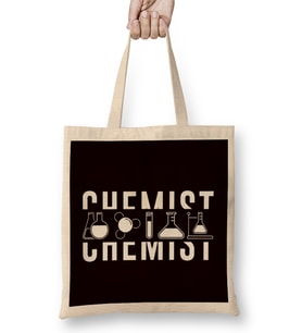 Chemist Scientist Laboratory Science Chemistry Pharmacist Bez Çanta Uzun Saplı