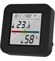 Tuya Smart Wifi Infrared Sıcaklık ve Nem Kontrol Sensörü Amazon Alexa Google Home Uyumlu