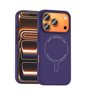 iPhone 18 Pro Max Kılıf M-Safe Şarj Özellikli Kamera Korumalı Elio Sert PC Kılıf