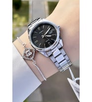 Casio CSISTE61 Rakamları ve Kordonu Gümüş Renk Hediye Paketli Kadın Kol Saati ve Bileklik