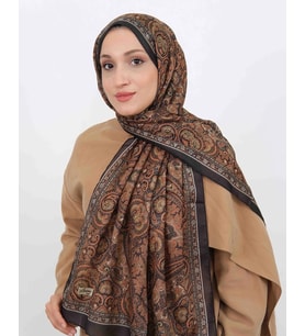 Luissa Soft Şal Etnik Desen Siyah