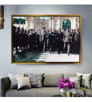 Altın Çerçeveli dekoratif tablo a1921 (Gold)