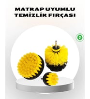 3’lü Matkap Ucu Fırça Seti – Derinlemesine Temizlik, Tüm Yüzeylerle Uyumlu