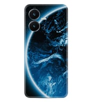 Vivo Y22S Kılıf Silikon Desen Özel Seri Blue Planet 1610