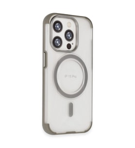 Northcity iPhone 15 Pro ile Uyumlu Hilton MagSafe Kılıf - Titan Gri Darbe ve Çizilme Koruması