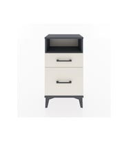 Arges Komodin Tek Raflı 2 Çekmeceli 44x30x80 Antrasit-Aytaşı